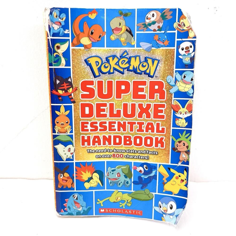 Pokémon Super Deluxe Essential Handbook 2018 Firs Printed The Stats and Facts